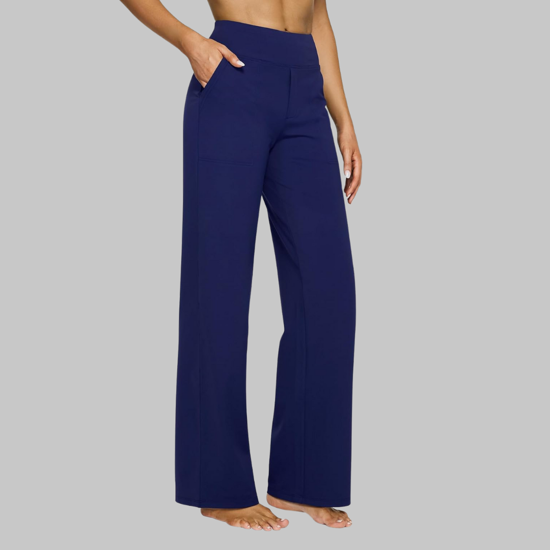 Lena | Soft Stretch Wide-Leg Trousers