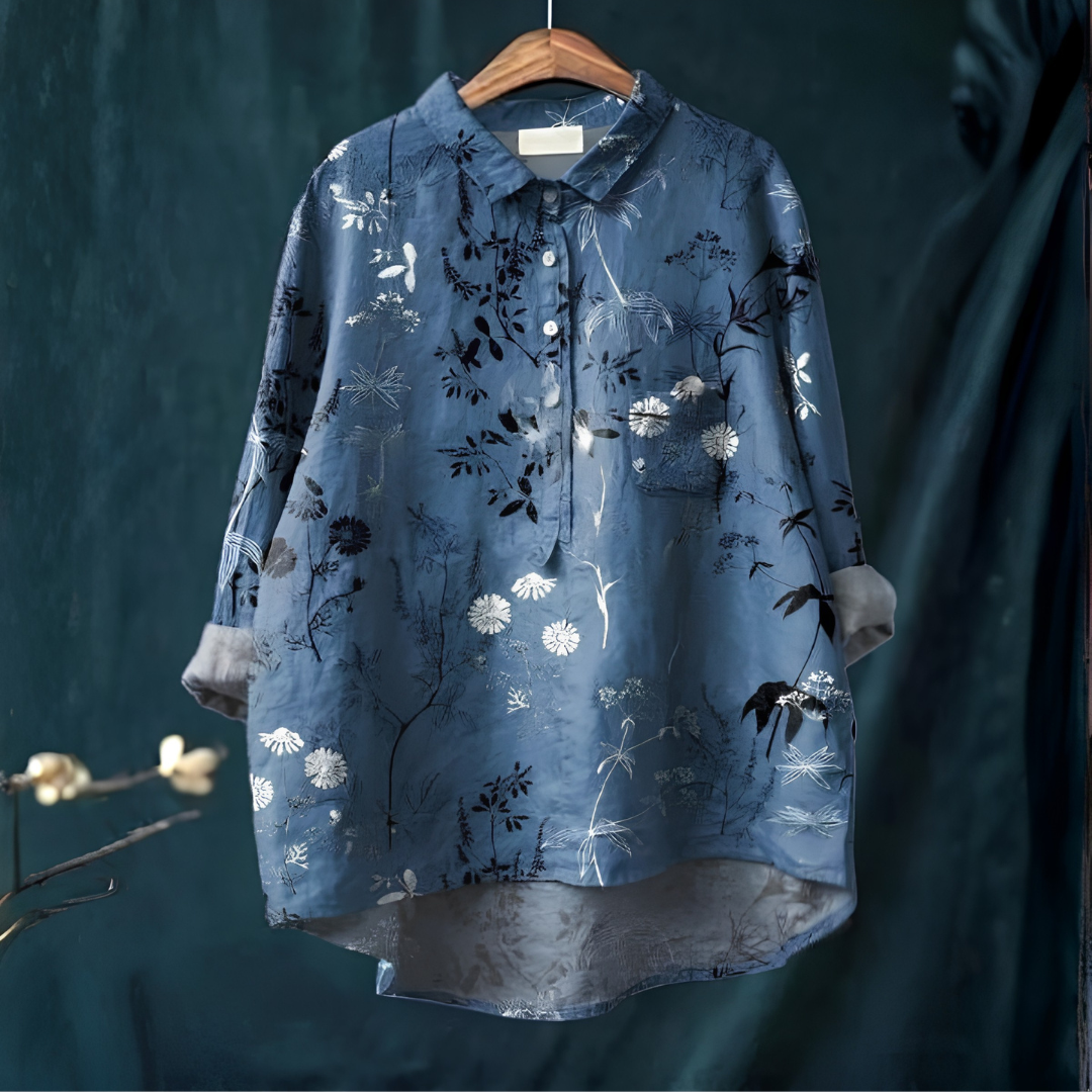 Floral Print Button-Up Shirt
