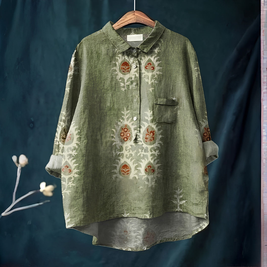 Floral Print Button-Up Shirt