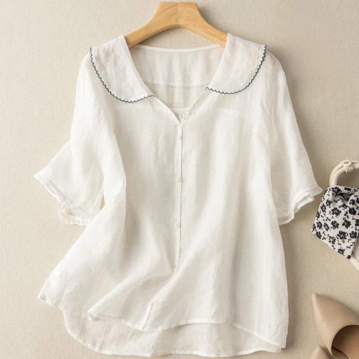 Ruby | Vintage Blouse with Button Detail