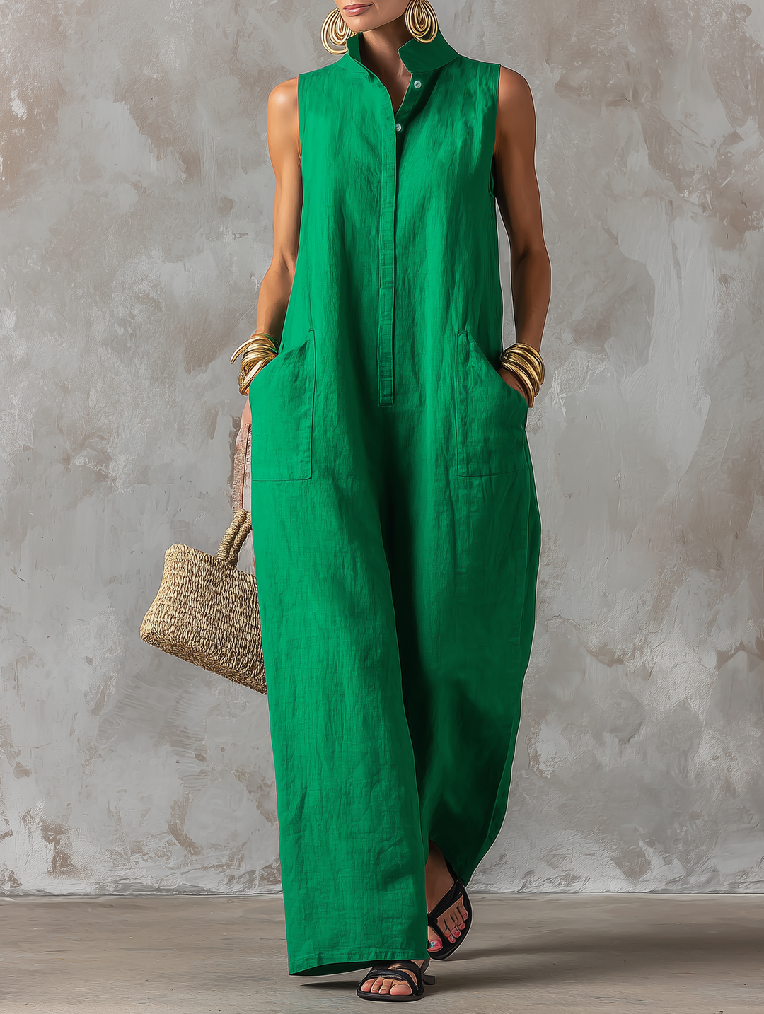 Mabel | Minimalist Sleeveless Jumpsuit