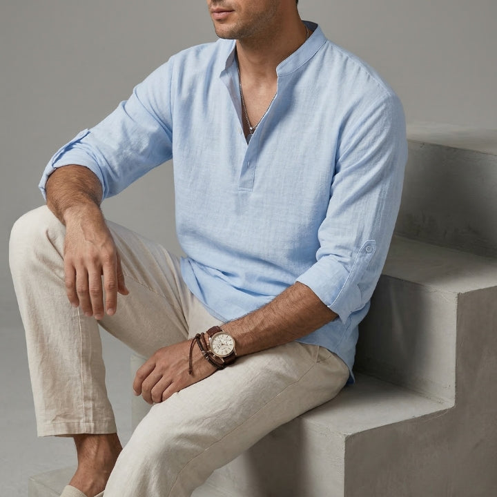 Leonard | Casual Linen Oversized Shirt