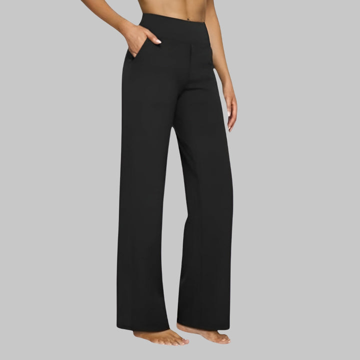 Lena | Soft Stretch Wide-Leg Trousers