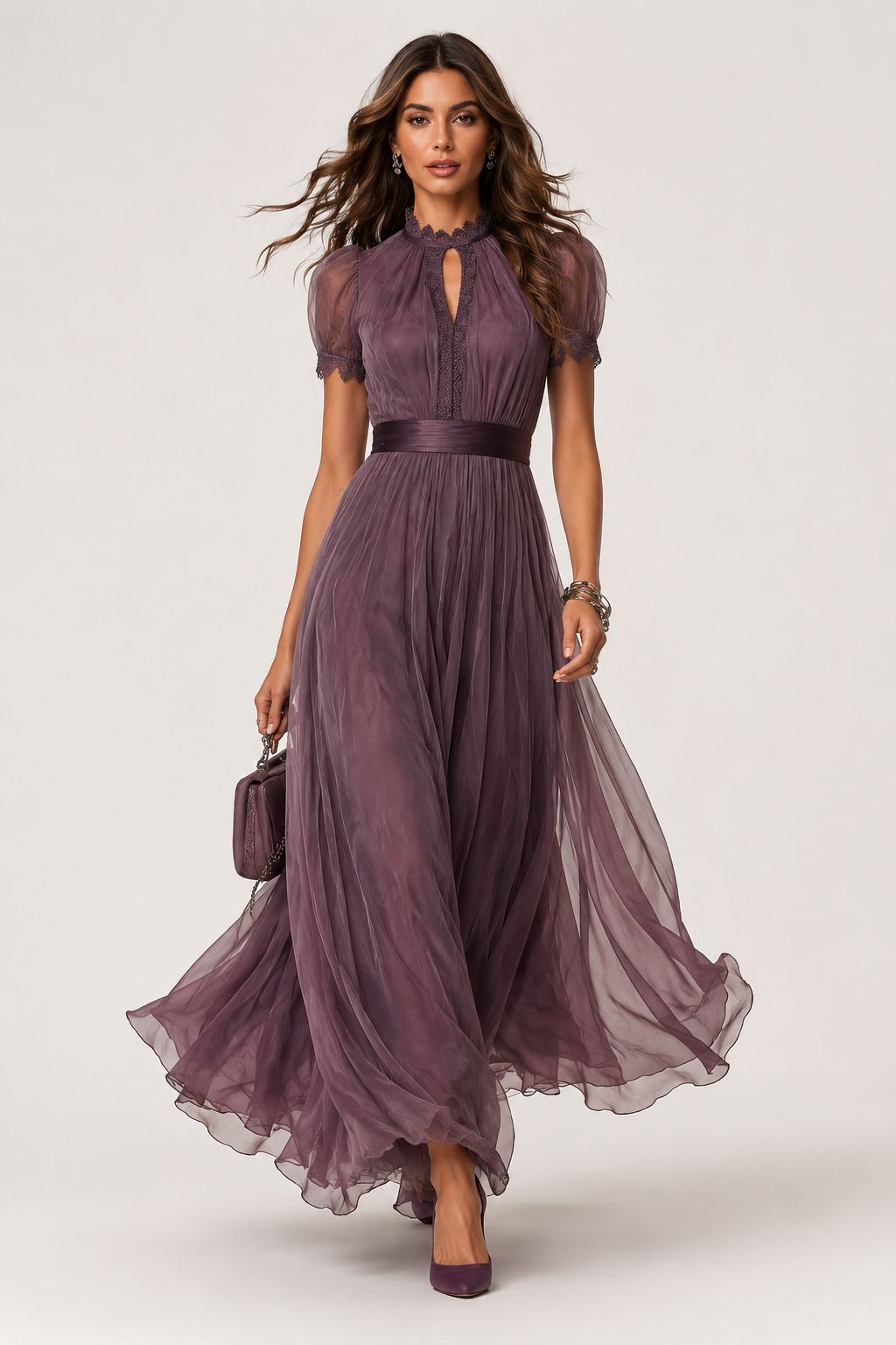 Rosalind | Flowing Chiffon Maxi Dress