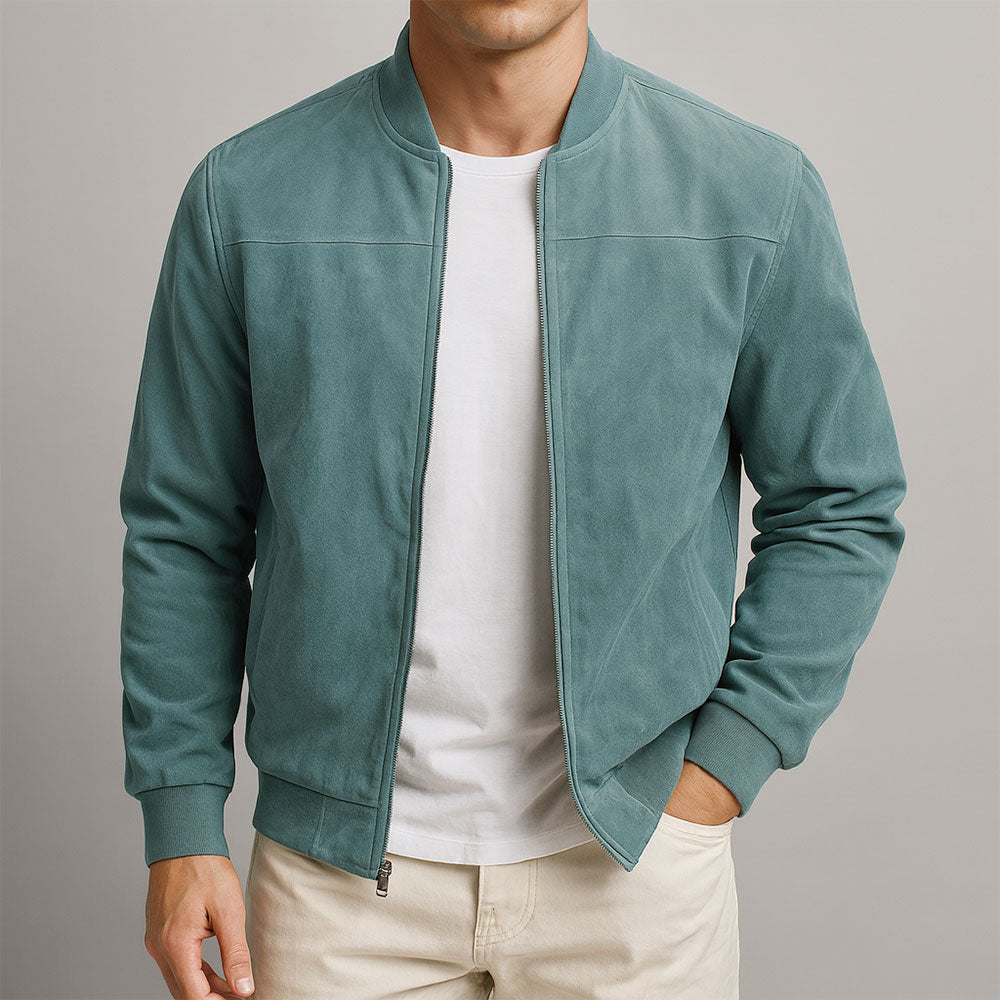 Arthur | Suede-Look Bomber Jacket