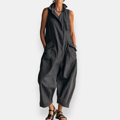 Harriet Sleeveless Jumpsuit Black