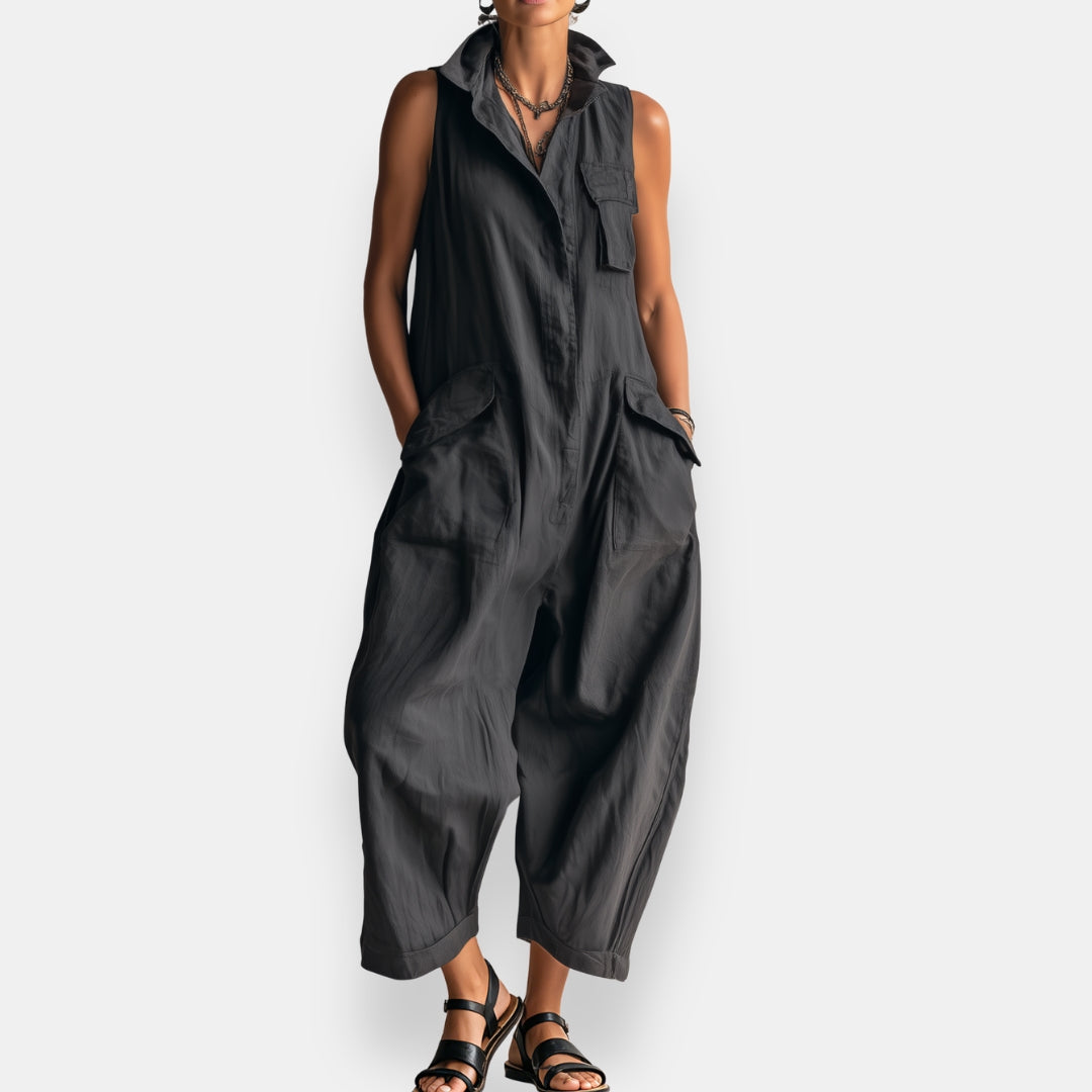 Harriet Sleeveless Jumpsuit Black