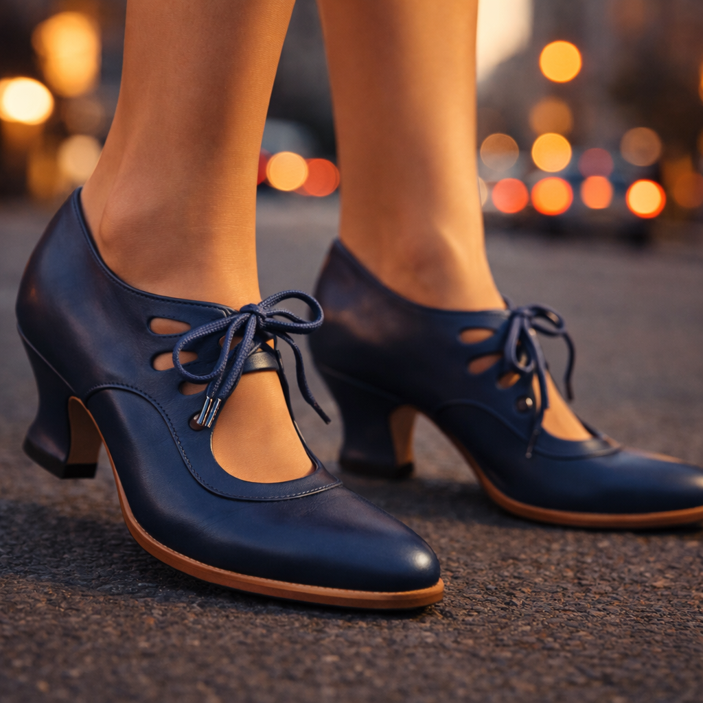 Camille Lace-Up Heels
