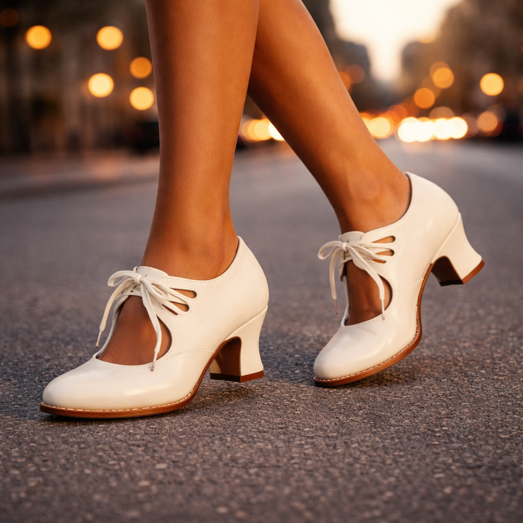 Camille | Lace-Up Heels
