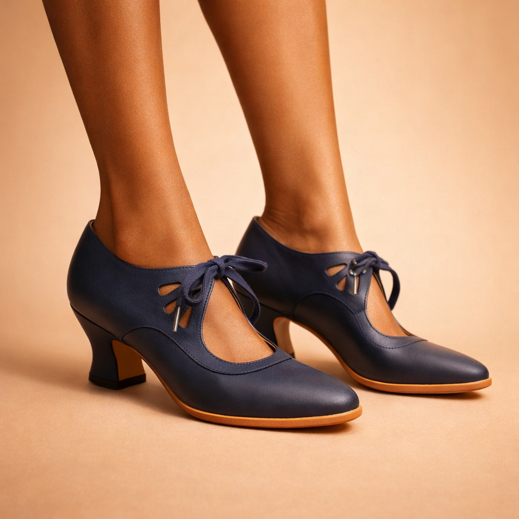 Camille | Lace-Up Heels