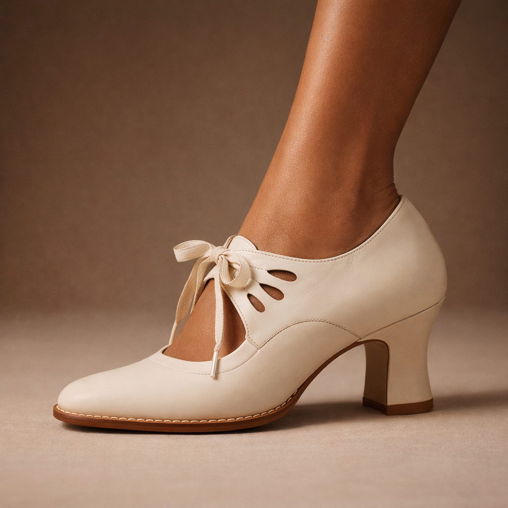 Camille | Lace-Up Heels