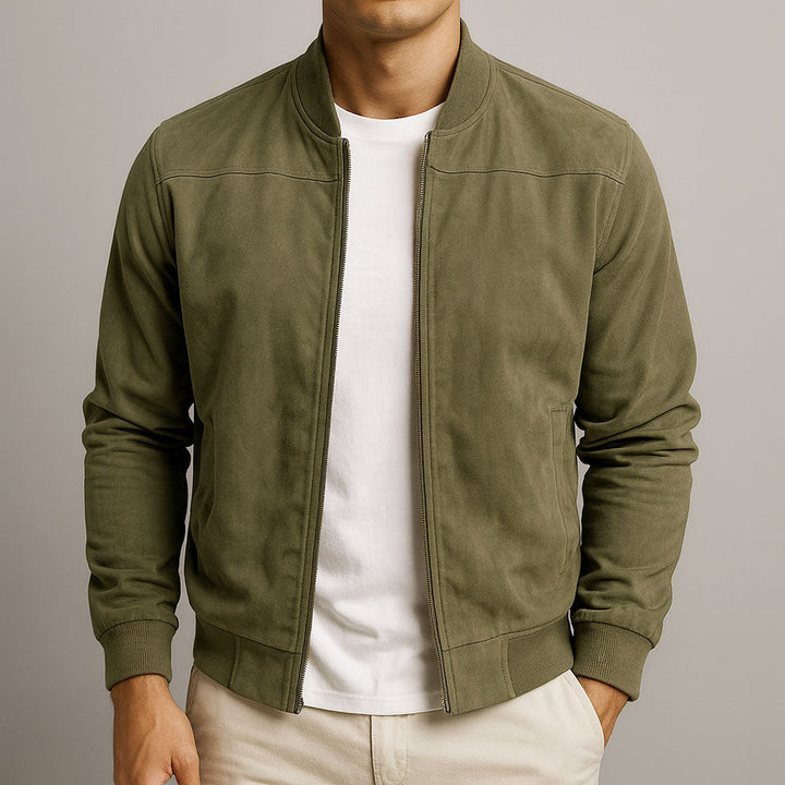 Arthur | Suede-Look Bomber Jacket