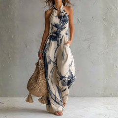 Millicent | Ink-Print Elegant Jumpsuit