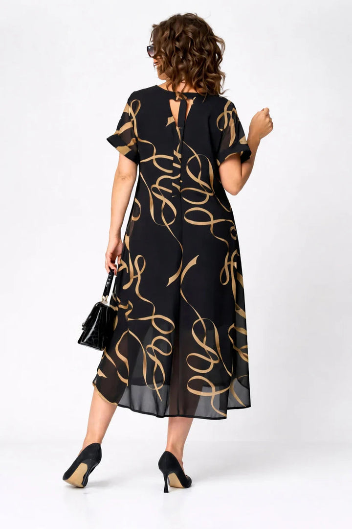 Beatrice | Cosy Elegant V-Neck Midi Dress