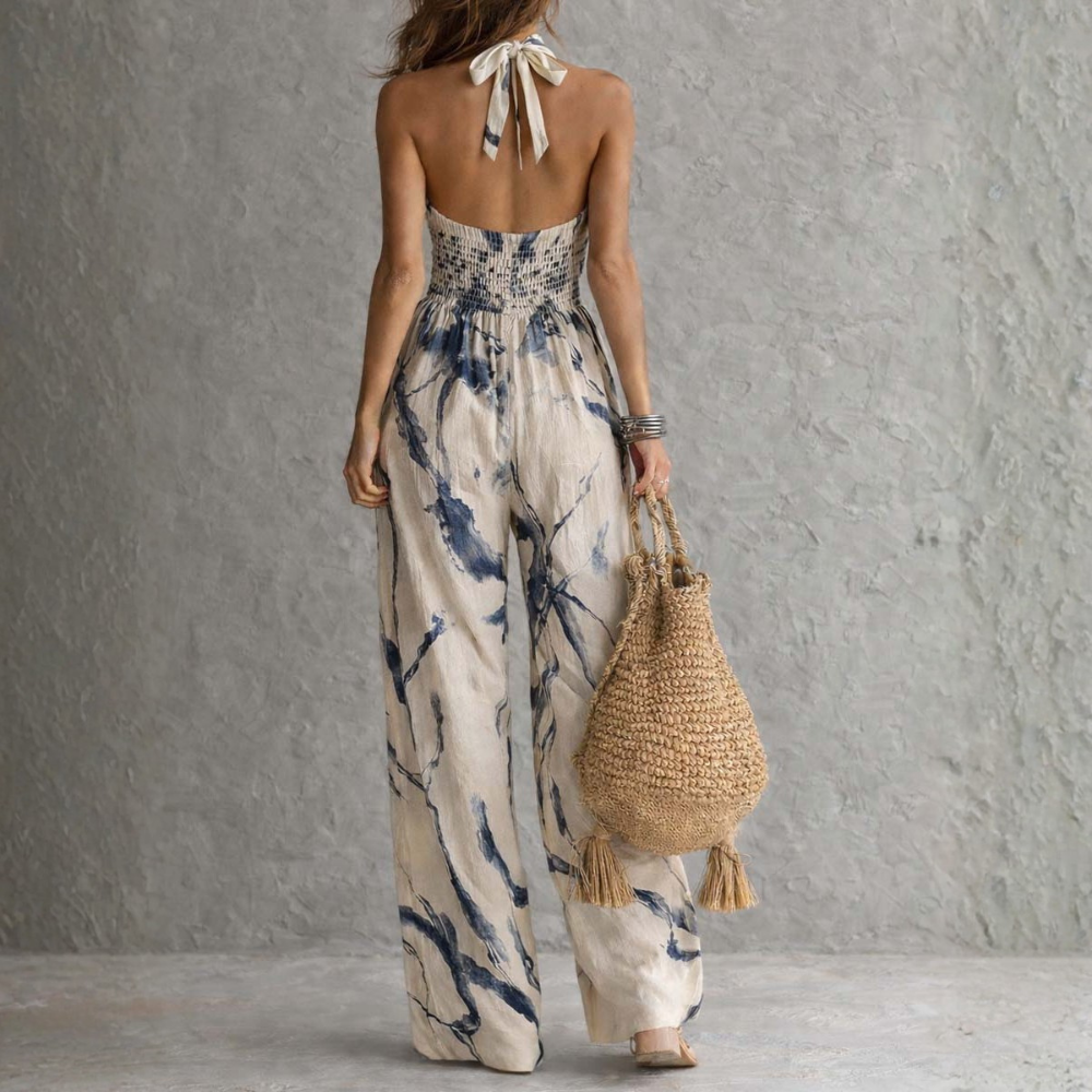 Millicent | Ink-Print Elegant Jumpsuit