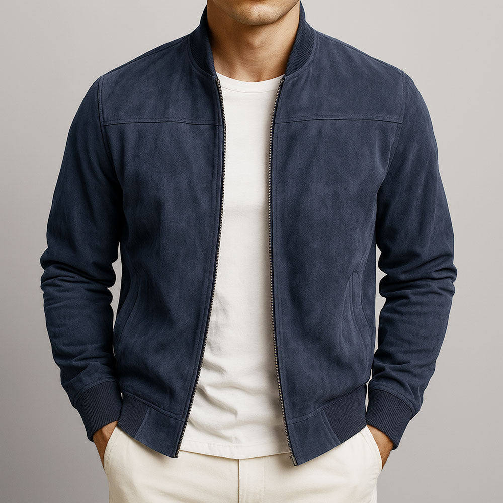 Arthur | Suede-Look Bomber Jacket