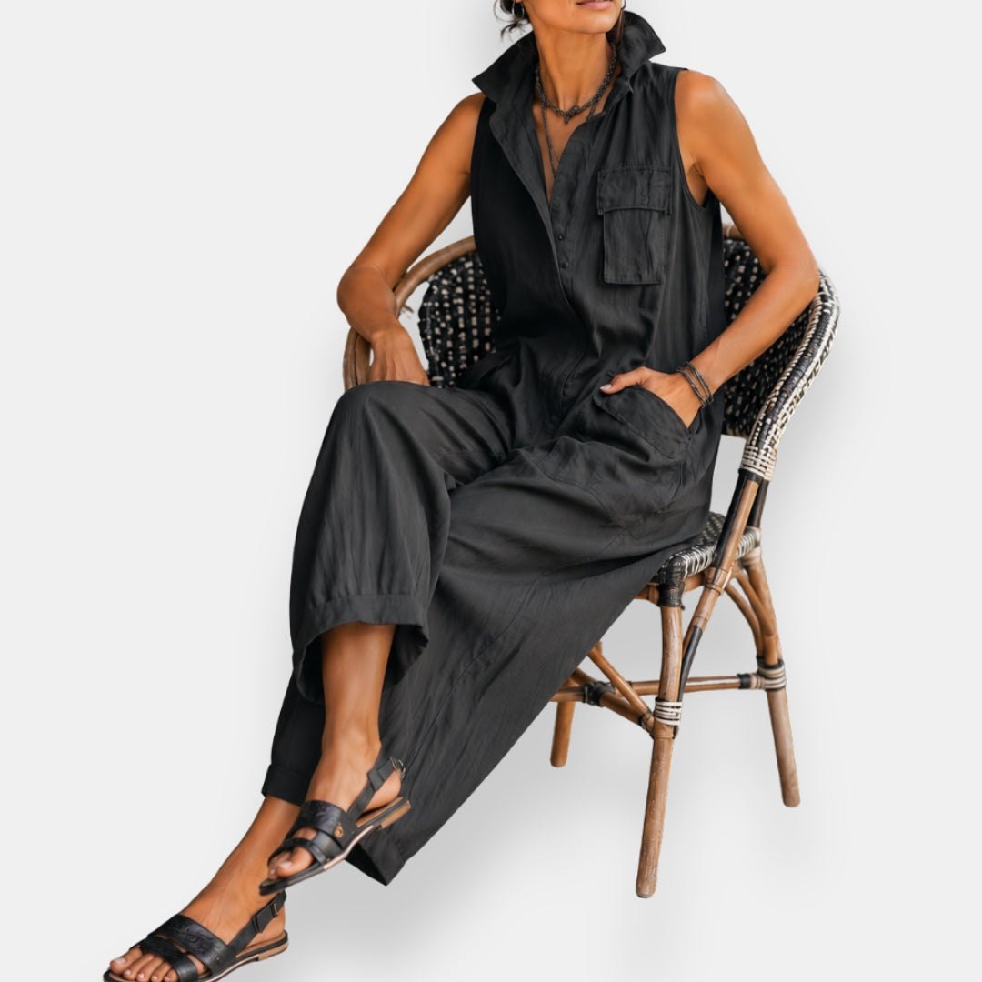 Harriet | Sleeveless Loose Jumpsuit