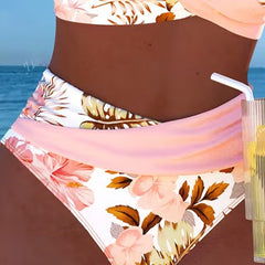 Cecily | Floral Contrast Bikini Set