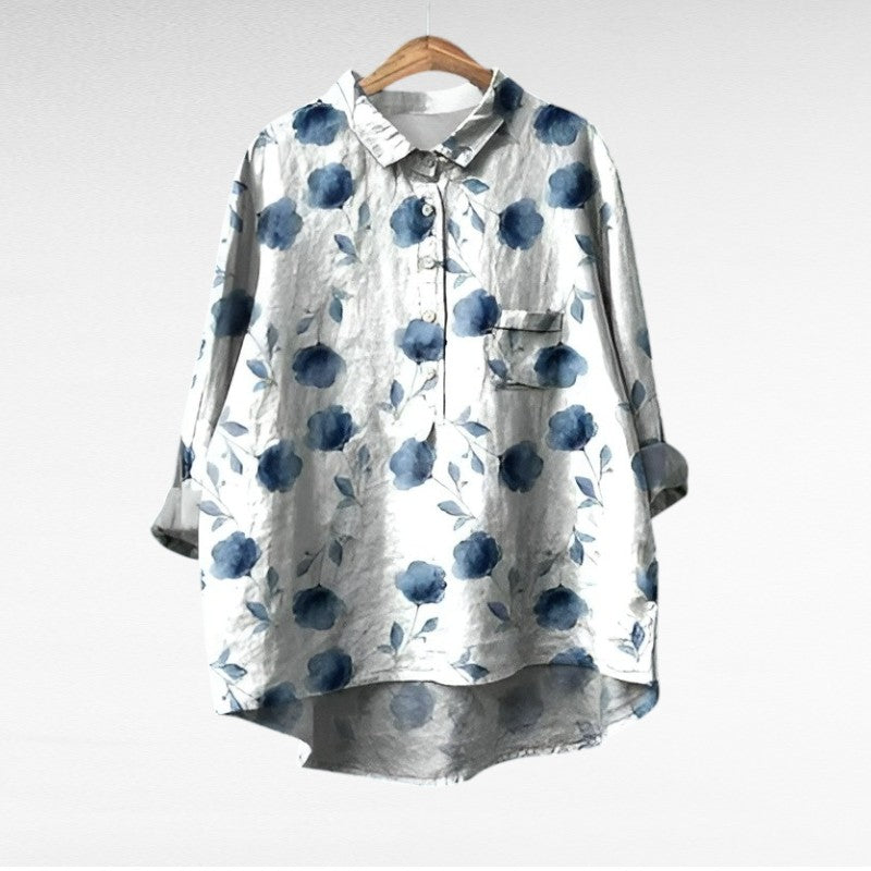 Sylvia | Printed Summer Blouse - Print 4