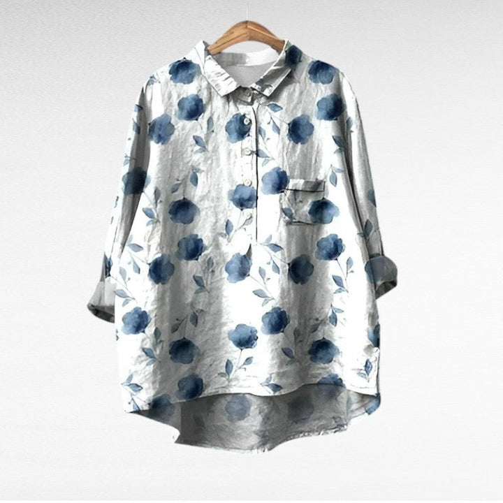 Sylvia | Printed Summer Blouse - Print 4