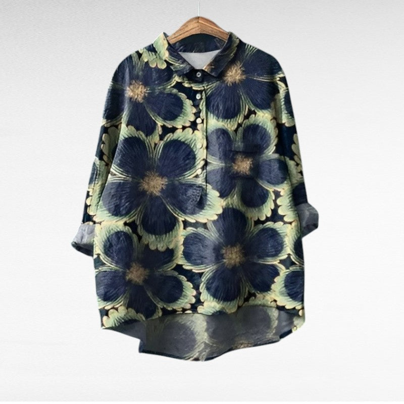 Sylvia | Printed Summer Blouse - Print 1