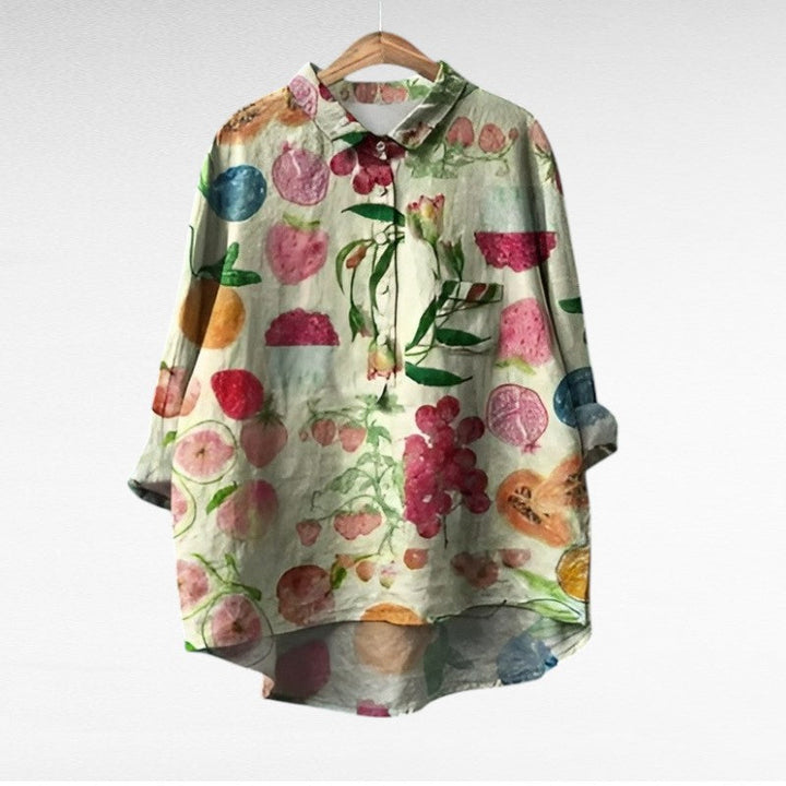 Sylvia | Printed Summer Blouse - Print 2