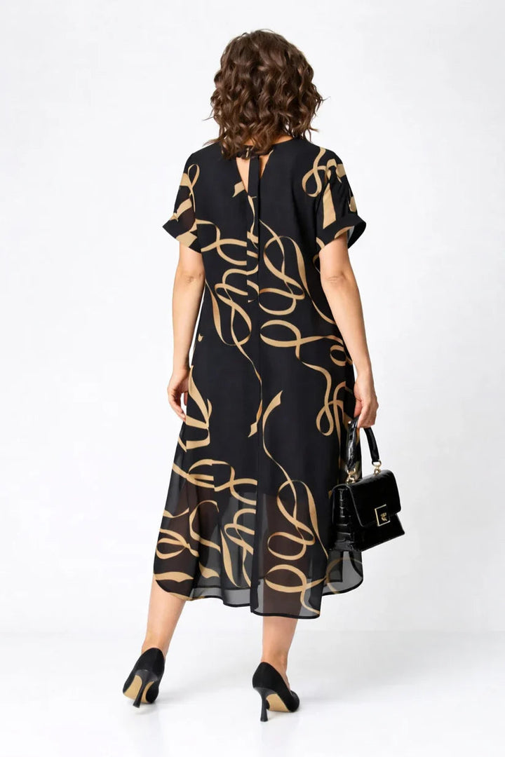 Beatrice | Cosy Elegant V-Neck Midi Dress