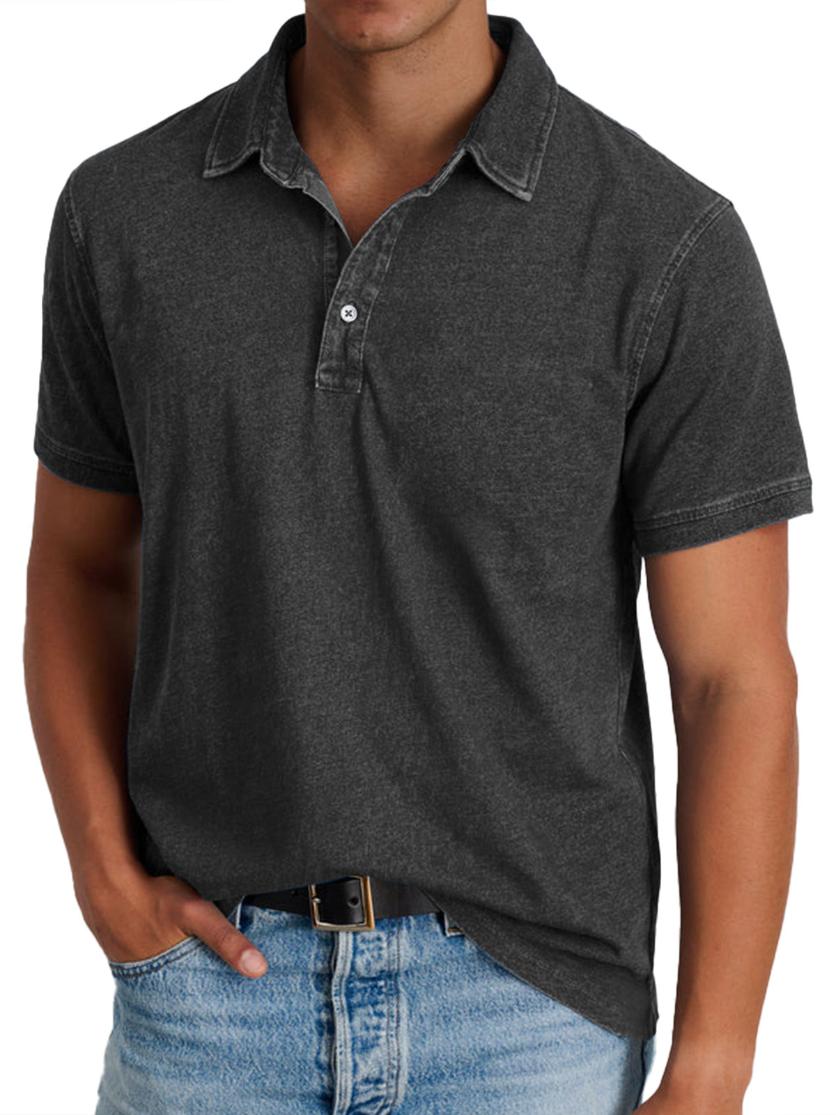 Stanley Men's Relaxed Polo Shirt - Black