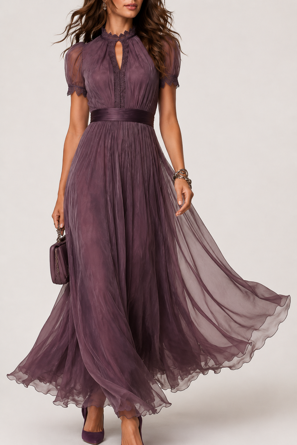 Rosalind | Flowing Chiffon Maxi Dress