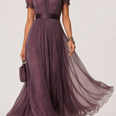 Rosalind Flowing Chiffon Maxi Dress
