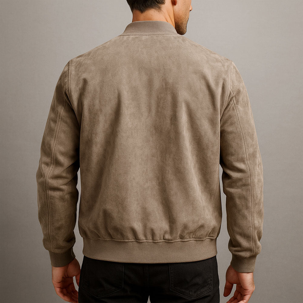 Arthur | Suede-Look Bomber Jacket