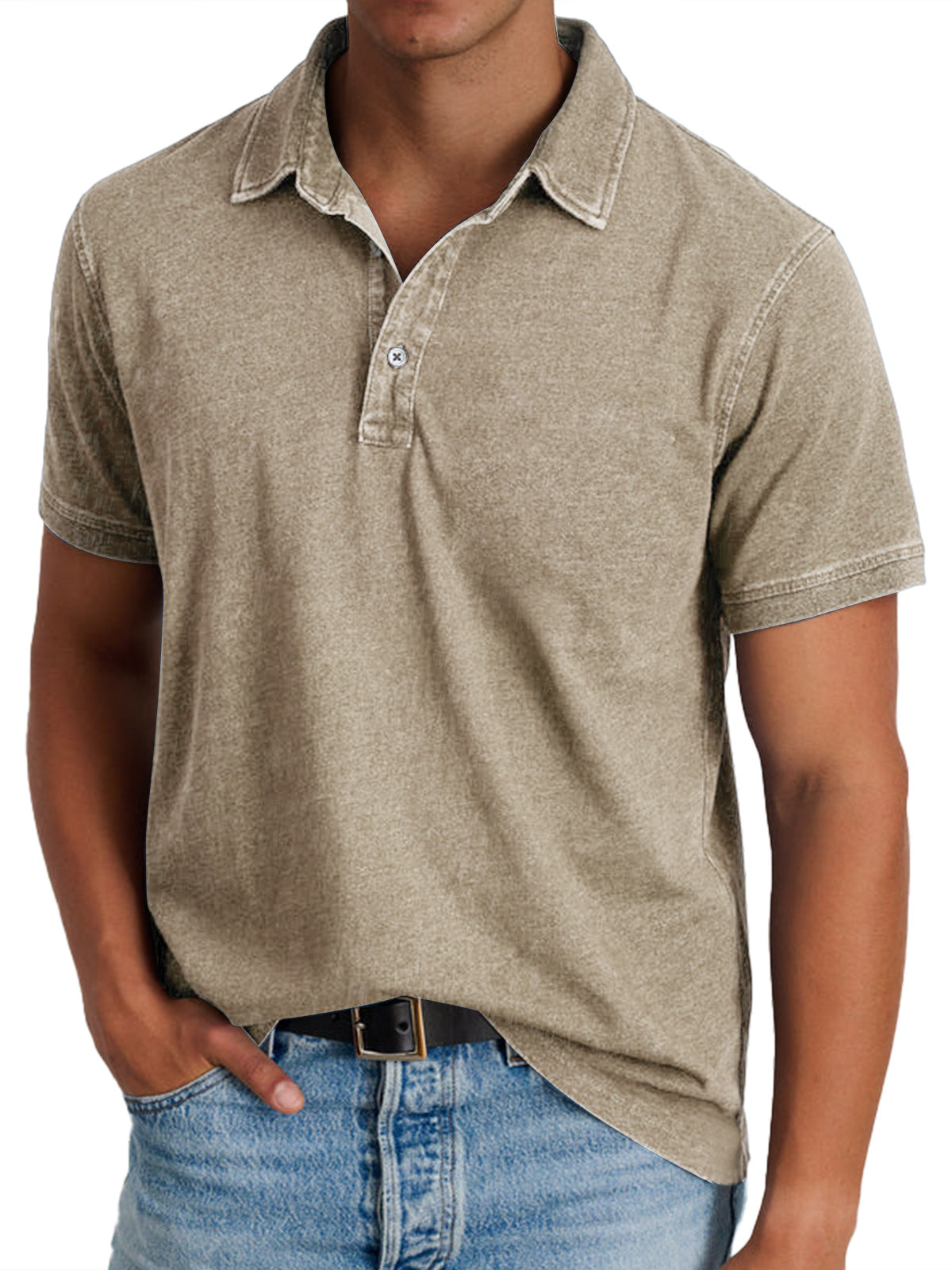 Stanley Men's Relaxed Polo Shirt - Khaki