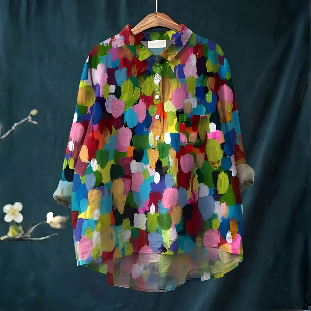 Floral Print Button-Up Shirt