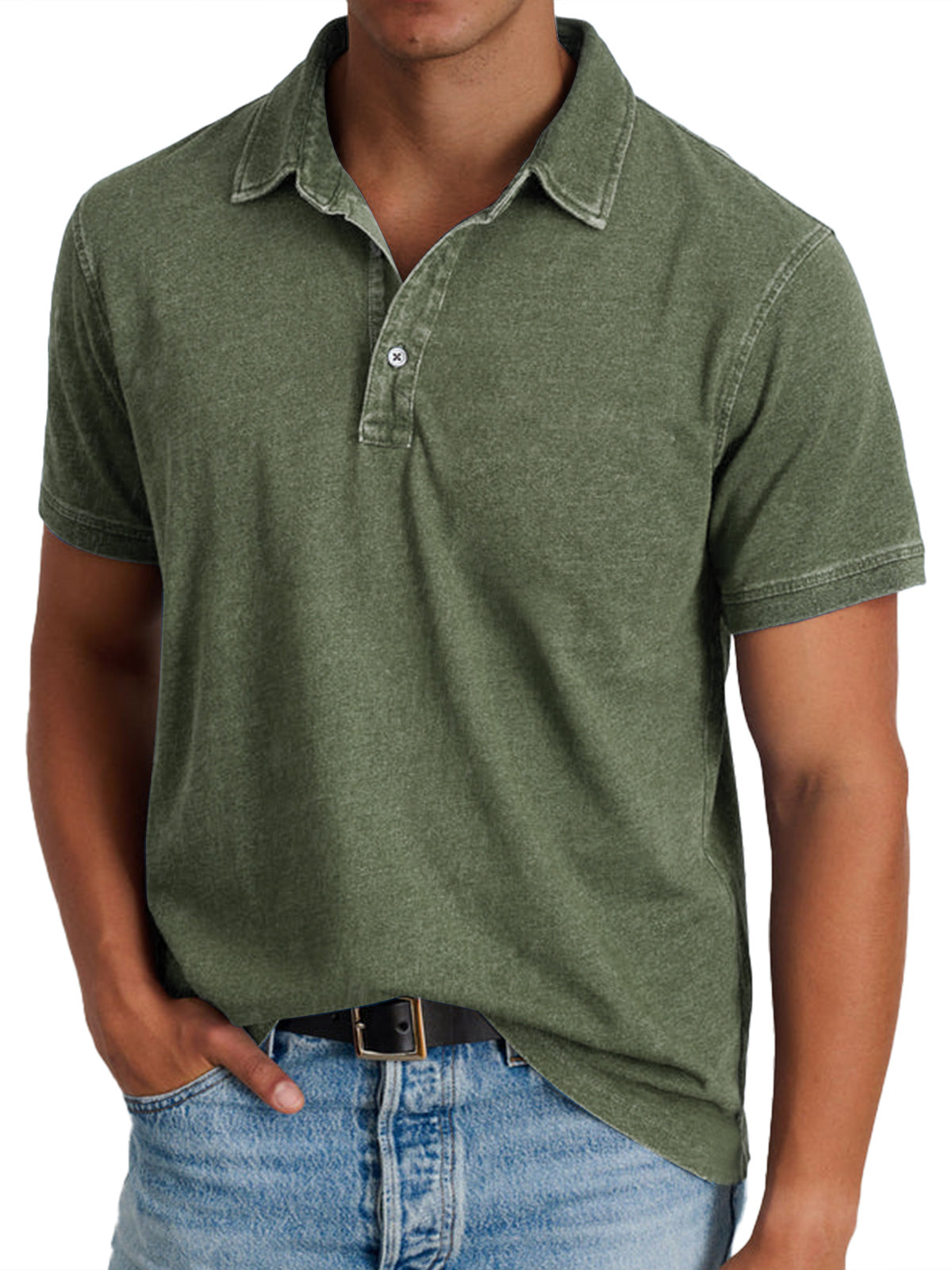 Stanley Men's Relaxed Polo Shirt - Army Green