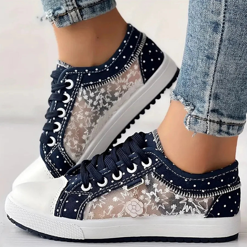Margaret | Elegant Floral Sneakers