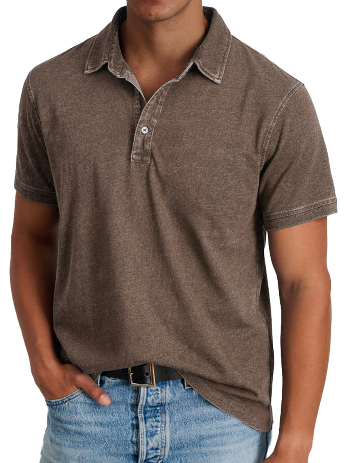 Stanley Men's Relaxed Polo Shirt - Brown