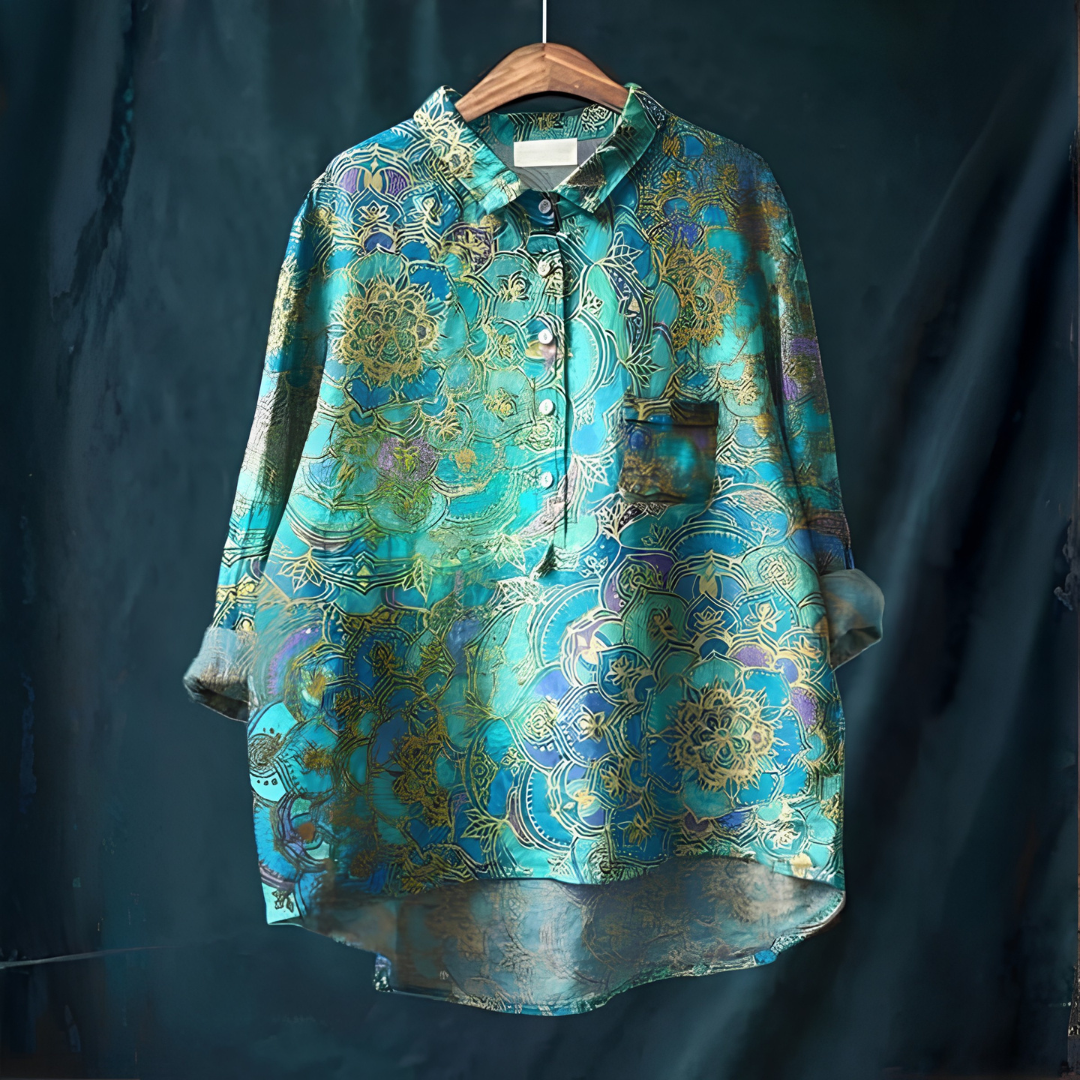 Floral Print Button-Up Shirt