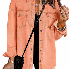 Winifred | Oversized Signature Jacket - Peach