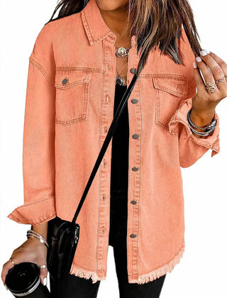 Winifred | Oversized Signature Jacket - Peach