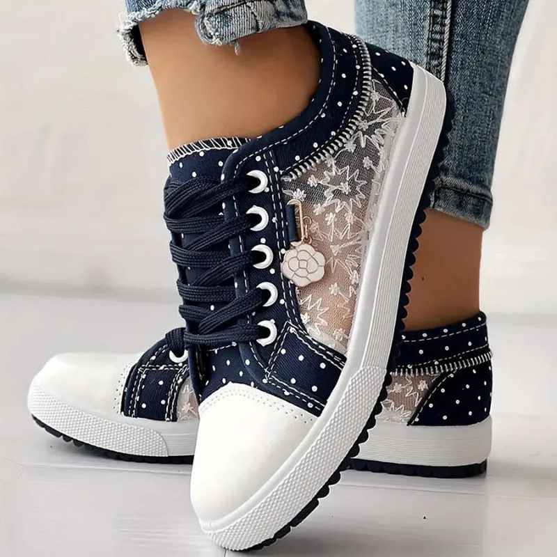 Margaret | Elegant Floral Sneakers