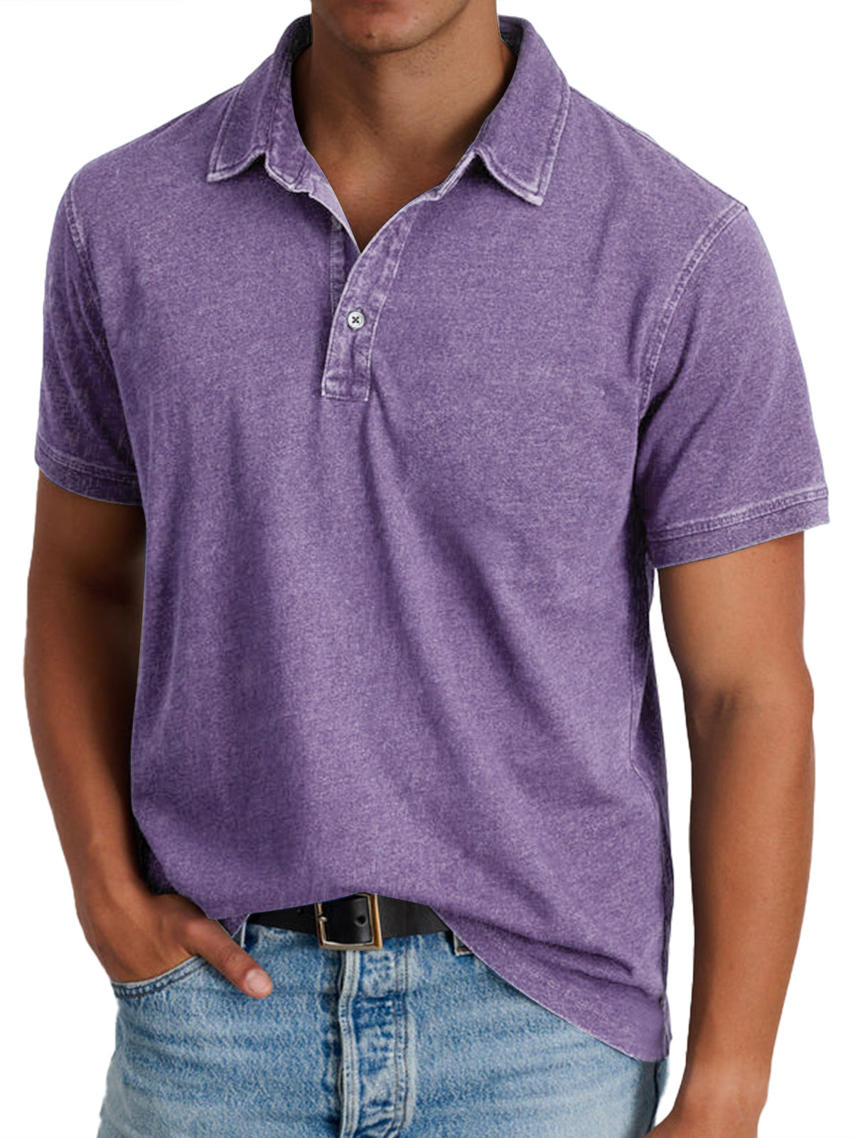 Stanley Men's Relaxed Polo Shirt - Purple