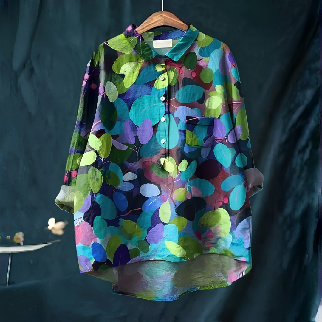 Floral Print Button-Up Shirt