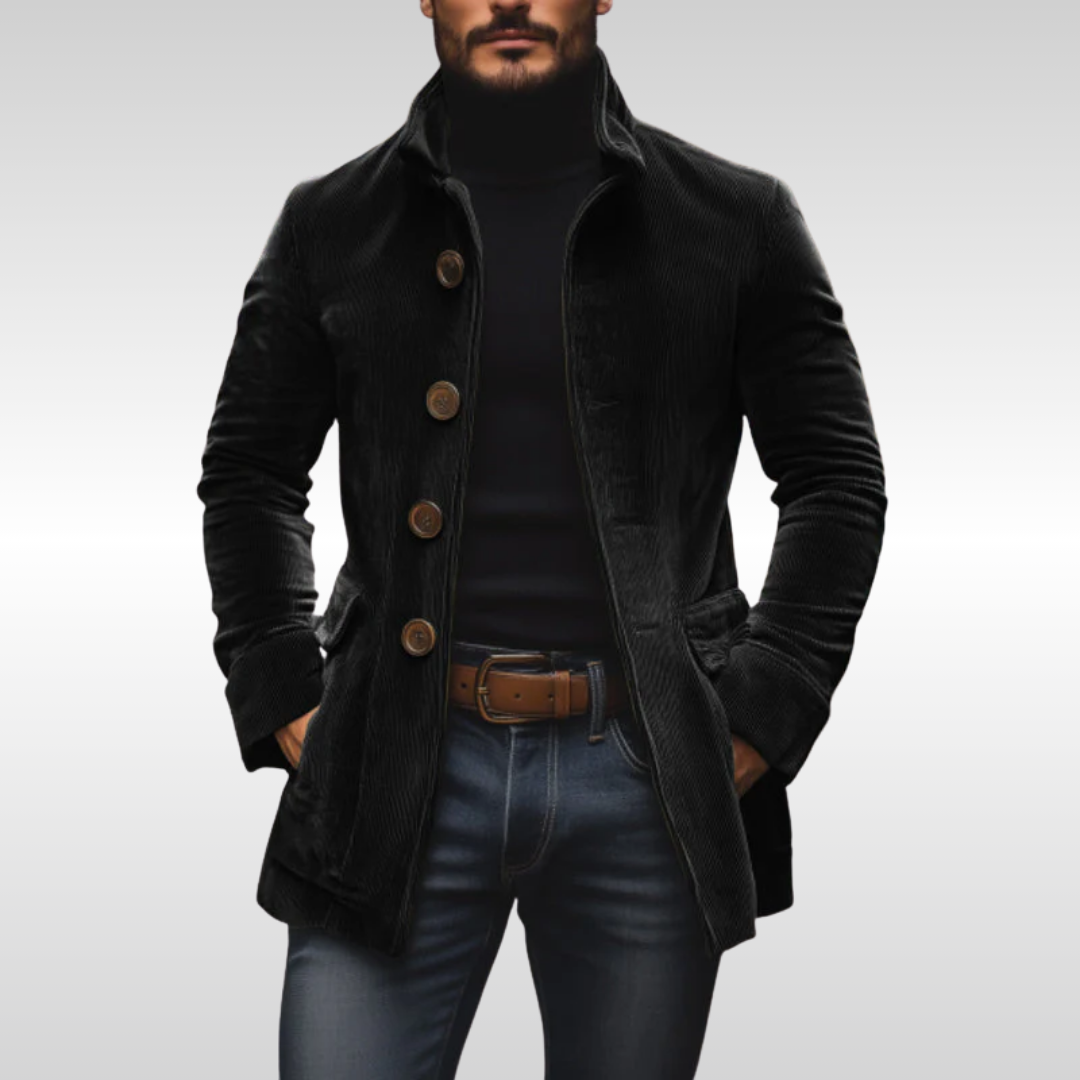 Carter Corduroy Jacket Black