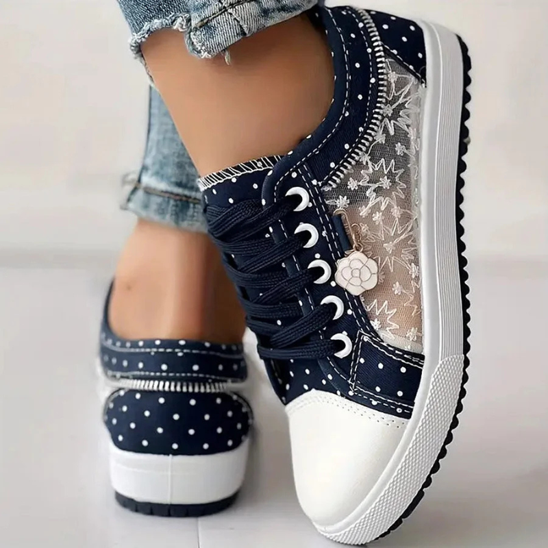 Margaret | Elegant Floral Sneakers
