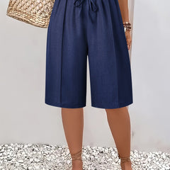 Harriet Elegant Comfort Shorts Navy
