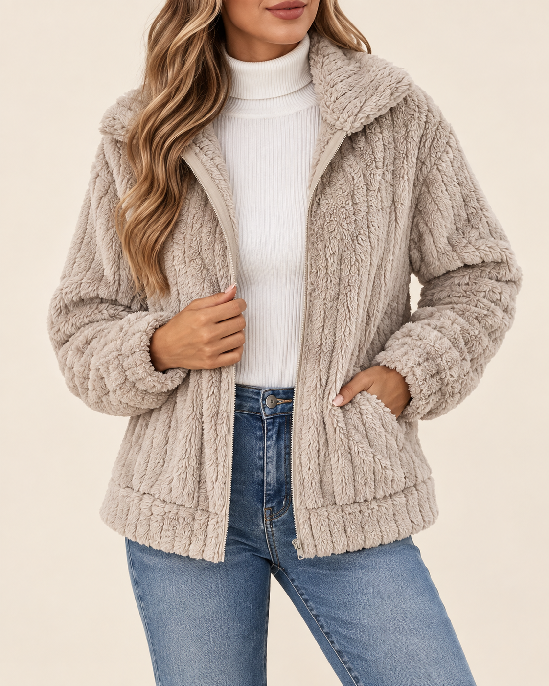 Women's Cosy Textured Jacket