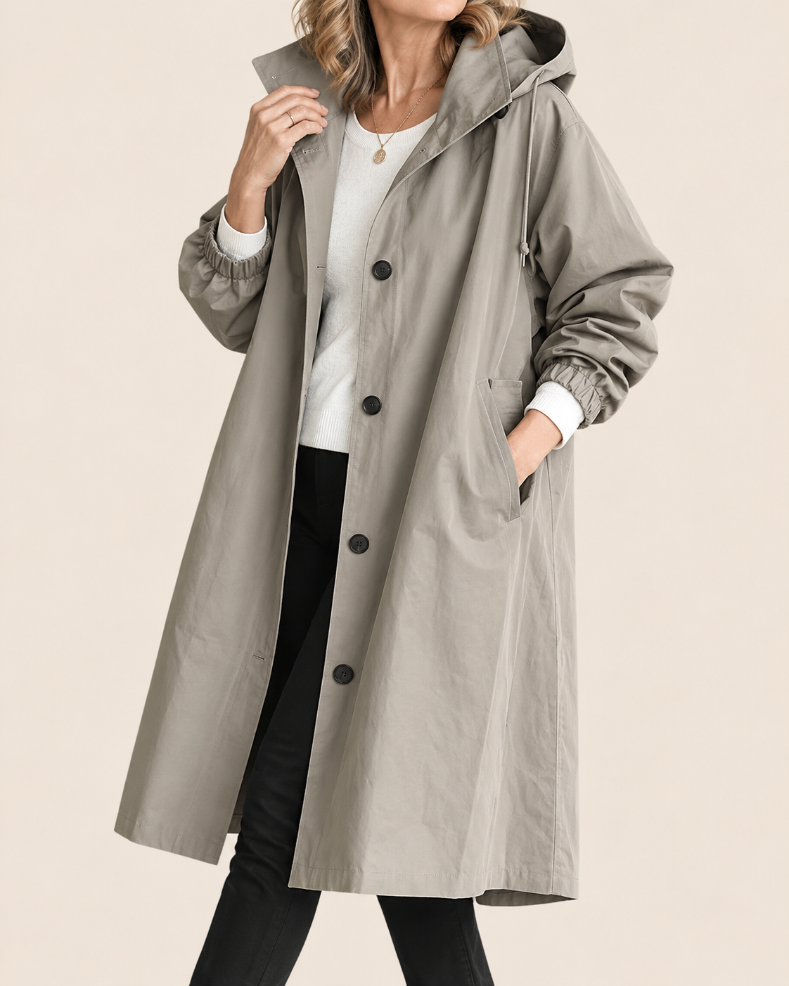 Women's Relaxed Long Trench Coat