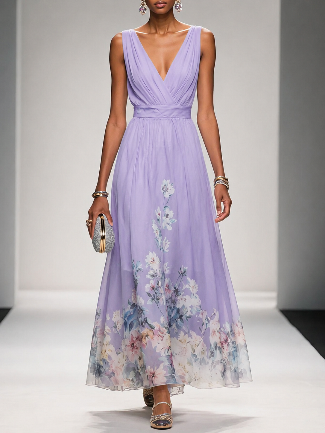 Lilian | Sleeveless A-Line Maxi Dress