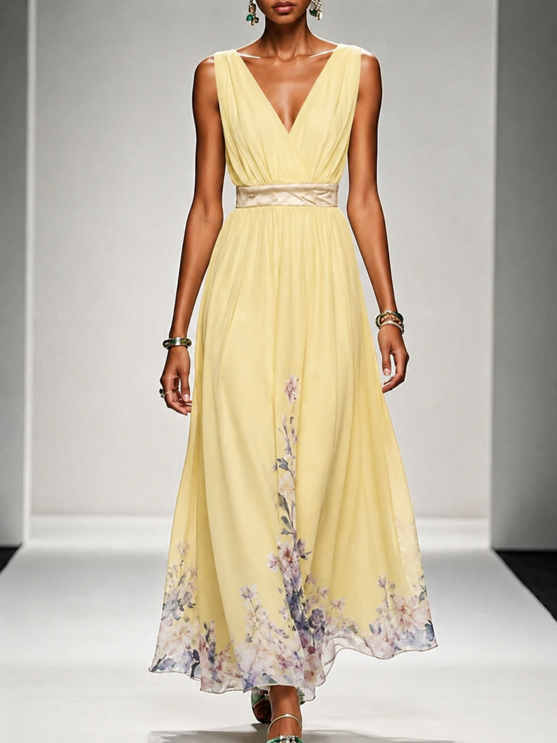 Lilian | Sleeveless A-Line Maxi Dress