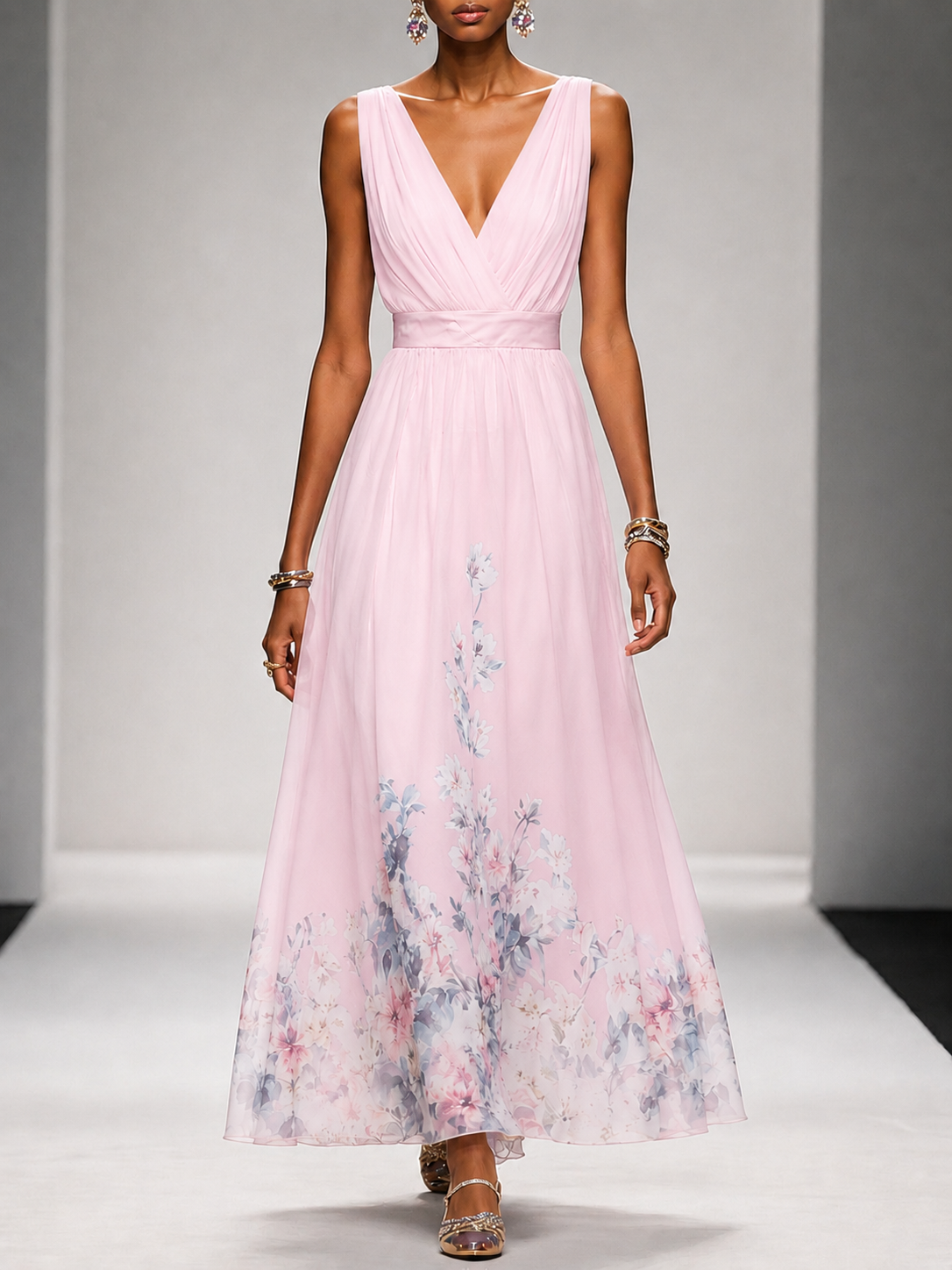 Lilian | Sleeveless A-Line Maxi Dress